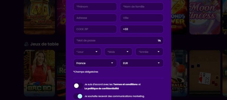 Zinkra Casino adhésion