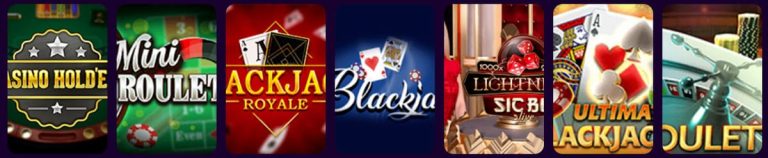 Zinkra Casino jeux table